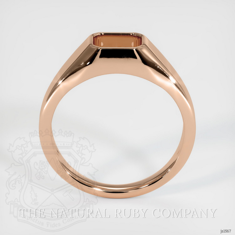 18K Rose Gold Men's Ring Setting