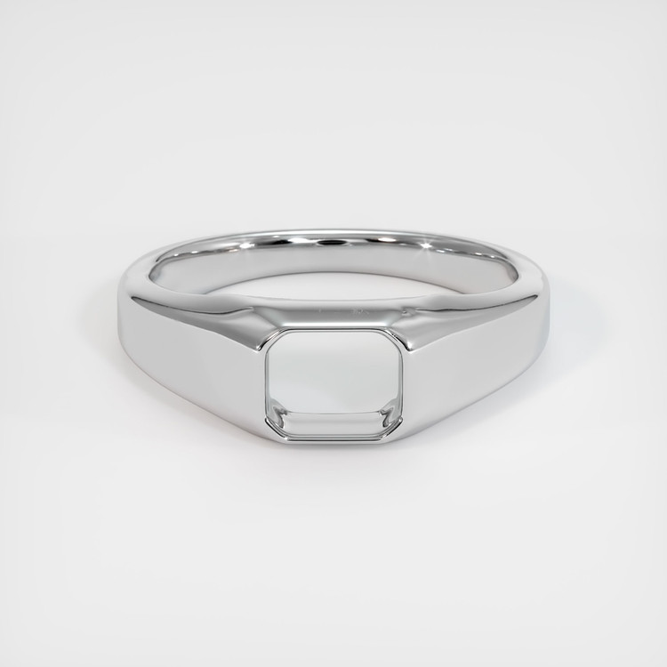 14K White Gold Men's Ring Setting