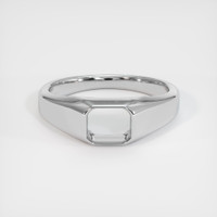18K White Gold Men's Ring Setting Image