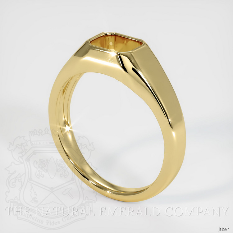18K Yellow Gold Men's Ring Setting