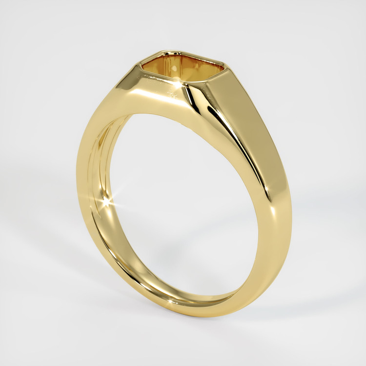 18K Yellow Gold Men's Ring Setting