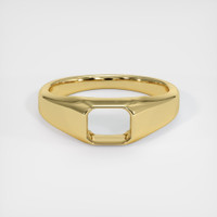 18K Yellow Gold Men's Ring Setting Image