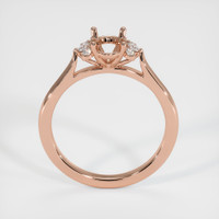 14K Rose Gold Accent Stones Ring Setting Image