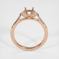 18K Rose Gold Accent Stones Ring Setting Image