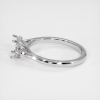 14K White Gold Accent Stones Ring Setting Image