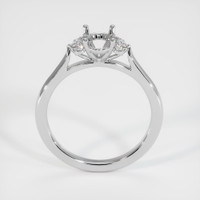 14K White Gold Accent Stones Ring Setting Image