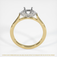 14K White & Yellow Accent Stones Ring Setting Image