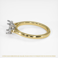 18K White & Yellow Accent Stones Ring Setting Image