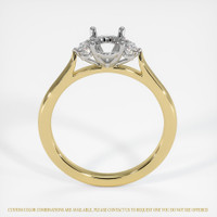 18K White & Yellow Accent Stones Ring Setting Image
