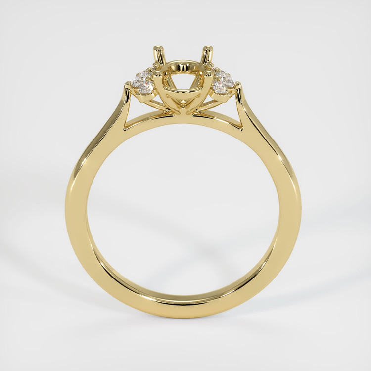 14K Yellow Gold Accent Stones Ring Setting