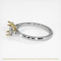 14K Yellow & White Accent Stones Ring Setting Image