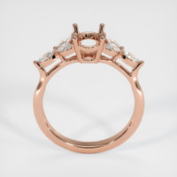 14K Rose Gold Accent Stones Ring Setting Image