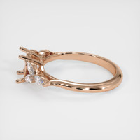 18K Rose Gold Accent Stones Ring Setting Image