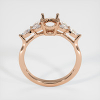 18K Rose Gold Accent Stones Ring Setting Image