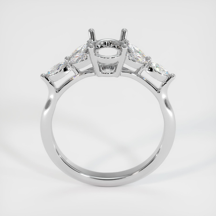 Silver Accent Stones Ring Setting