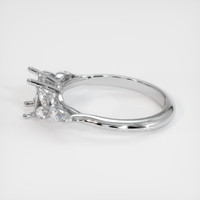 14K White Gold Accent Stones Ring Setting Image