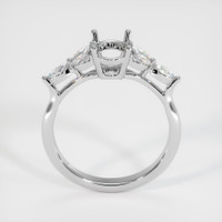 18K White Gold Accent Stones Ring Setting Image