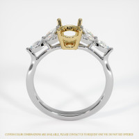 14K Yellow & White Accent Stones Ring Setting Image