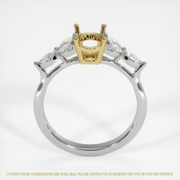 18K Yellow & White Accent Stones Ring Setting Image
