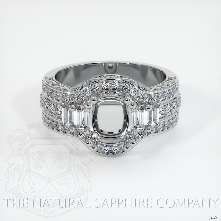 Platinum 950 Pave Ring Setting