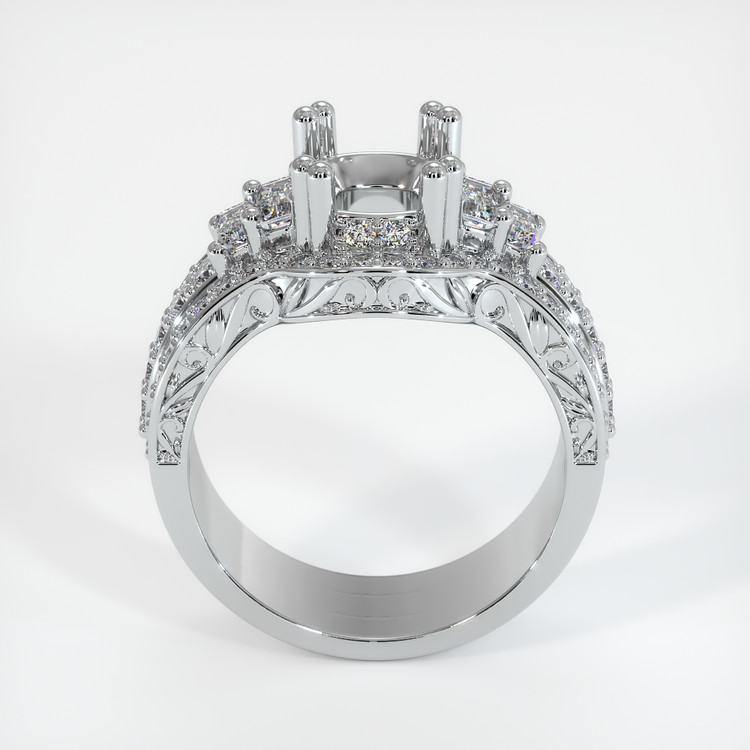 Platinum 950 Antique Style Ring Setting