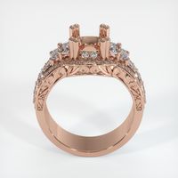 14K Rose Gold Pave Ring Setting Image