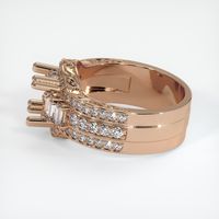 18K Rose Gold Pave Ring Setting Image