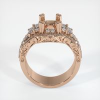 18K Rose Gold Pave Ring Setting Image