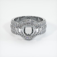 Silver Pave Ring Setting Image