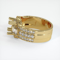 10K Yellow Gold Pave Ring Setting Image