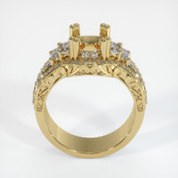 10K Yellow Gold Antique Style Ring Setting Image