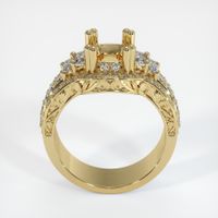 14K Yellow Gold Pave Ring Setting Image