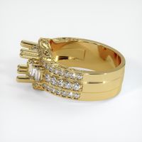 18K Yellow Gold Pave Ring Setting Image