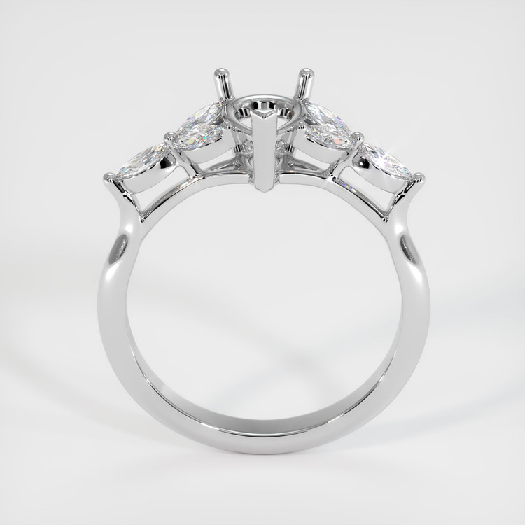 Platinum 950 Accent Stones Ring Setting