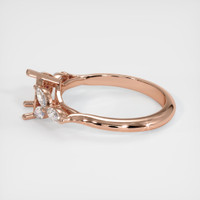 14K Rose Gold Accent Stones Ring Setting Image