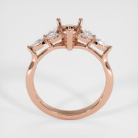 14K Rose Gold Accent Stones Ring Setting Image