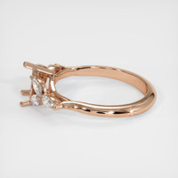 18K Rose Gold Accent Stones Ring Setting Image