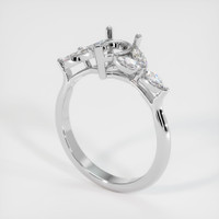 18K White Gold Accent Stones Ring Setting Video