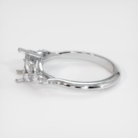 18K White Gold Accent Stones Ring Setting Image