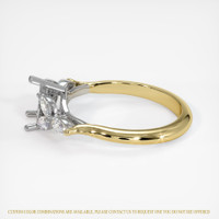 18K White & Yellow Accent Stones Ring Setting Image