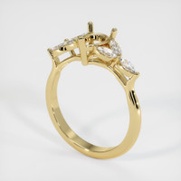 14K Yellow Gold Accent Stones Ring Setting Video