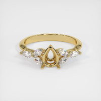 14K Yellow Gold Accent Stones Ring Setting Image