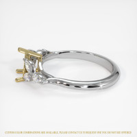 14K Yellow & White Accent Stones Ring Setting Image