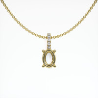 14K Yellow Gold Pave Pendant Setting Video