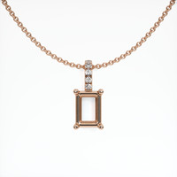 14K Rose Gold Pave Pendant Setting Video