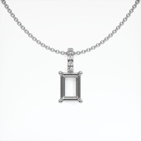 14K White Gold Pave Pendant Setting Video