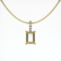 10K Yellow Gold Pave Pendant Setting Video