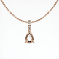 14K Rose Gold Pave Pendant Setting Video