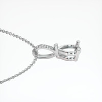 14K White Gold Pave Pendant Setting Image