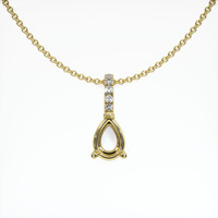 14K Yellow Gold Pave Pendant Setting Video